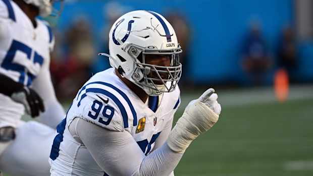 Indianapolis Colts DL DeForest Buckner vs Panthers 2023